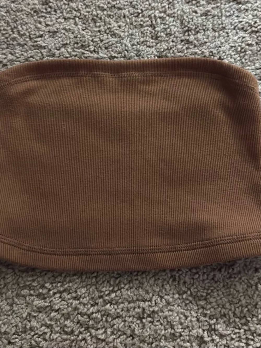 Abercrombie & Fitch Brown Ribbed Tube Top
